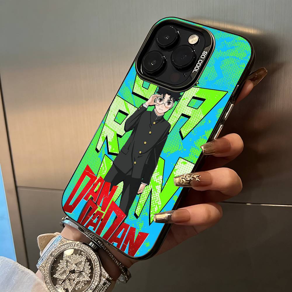 Popular anime-D-Dandadan Phone Case For IPhone17 16 11 12 13 14 15 16 Pro Max Plus Cover Colored Silver Funda Bumber