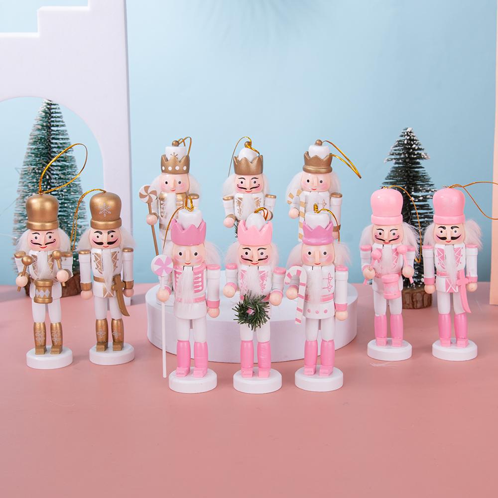 Rosa & Weiß Süßigkeiten Nussknacker Schmuckset