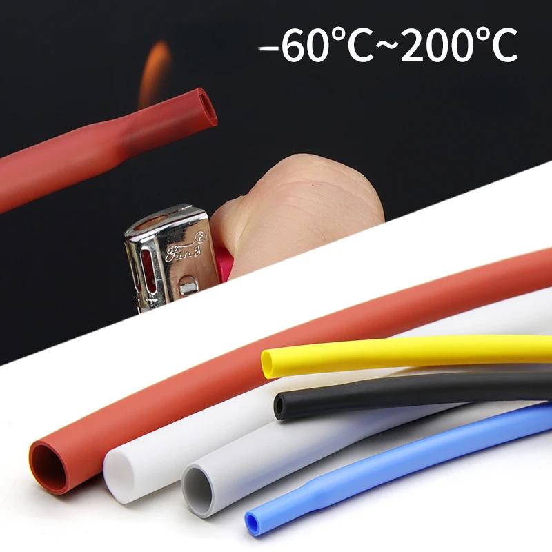 1/3/5/10M White Silicone Heat Shrink Tube 1mm~20mm Insulated DIY Wire Protector Wrap Sheath Case Heat Shrinkable Cable Sleeve