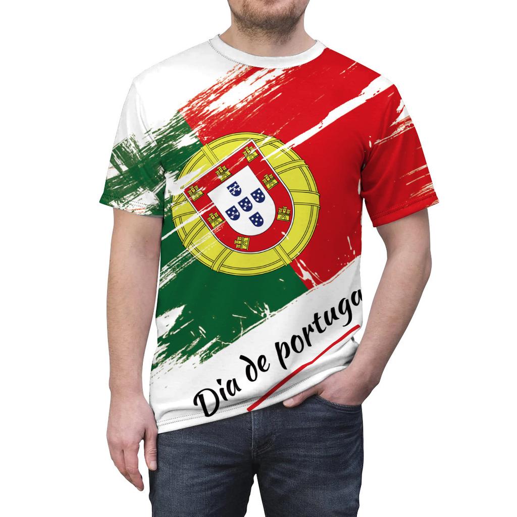 Essential US Flag Print Short Sleeve T-shirt, Casual Fashionable Wear