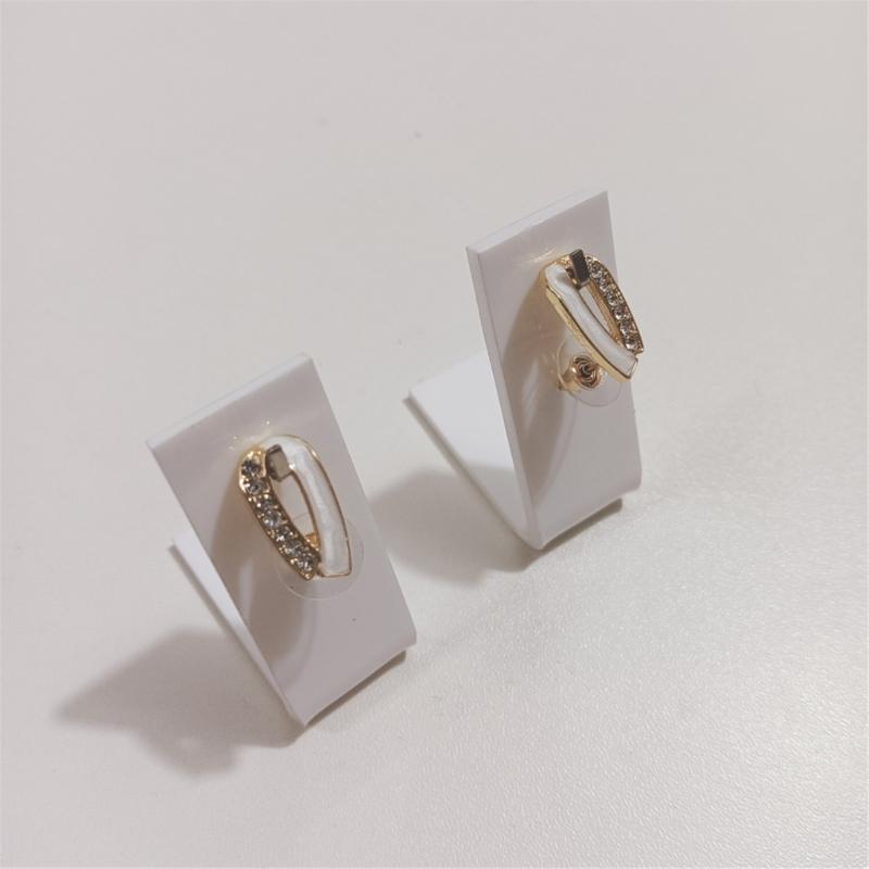 10Pcs Multipurpose L Shape Acrylic Earring Holders For Efficient Space Saving Jewelry Display At Homes Or Store