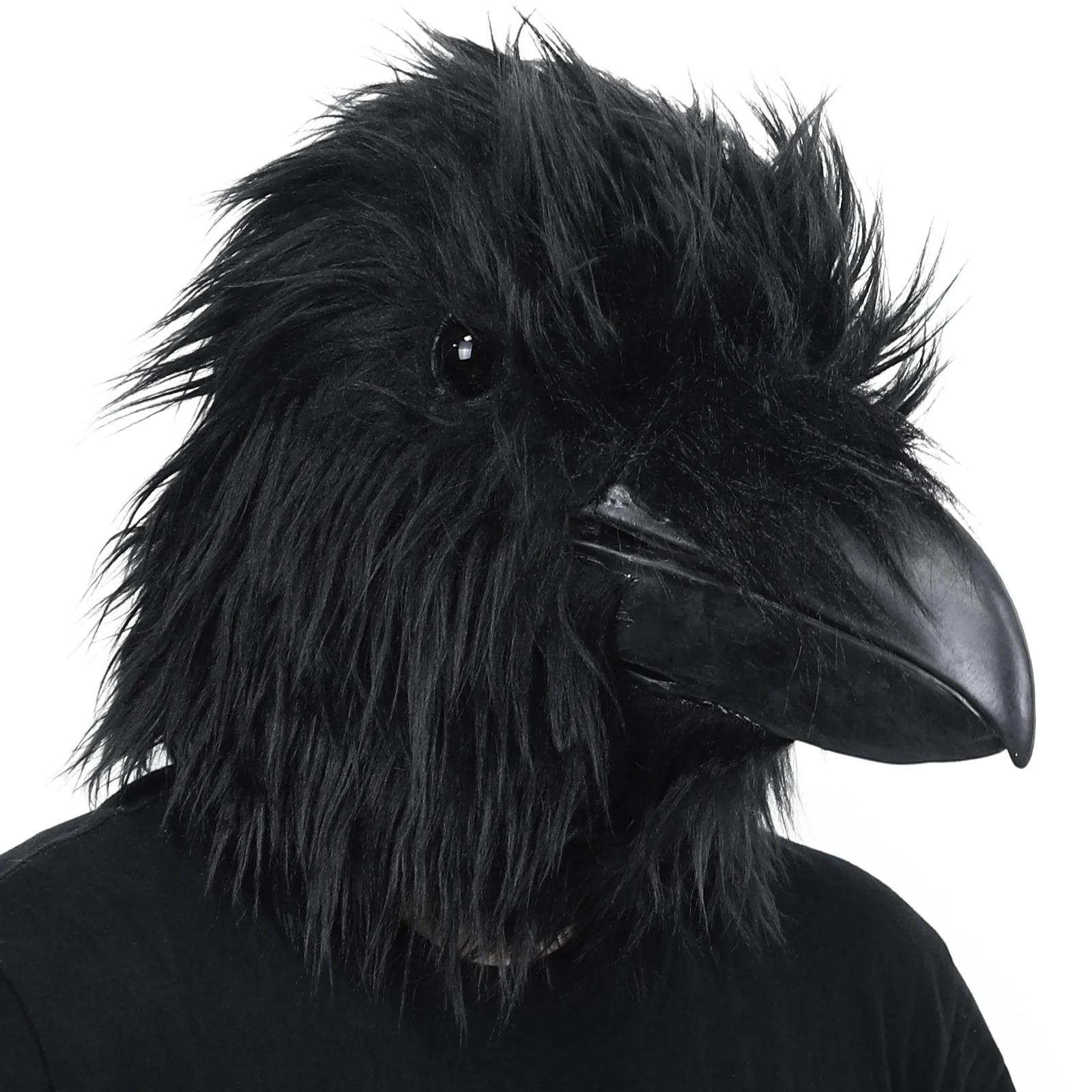 Black Crow Mask Raven Head Latex