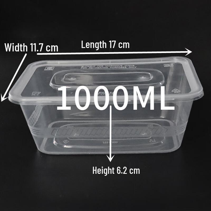 WJ Disposable PP Takeaway Containers with Lids