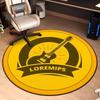 E-sports Circular Carpet Home Decor Living Room Dirt Resistant Carpet Bedrooms Study Children's Rocking Chairs Anti Slip Pads