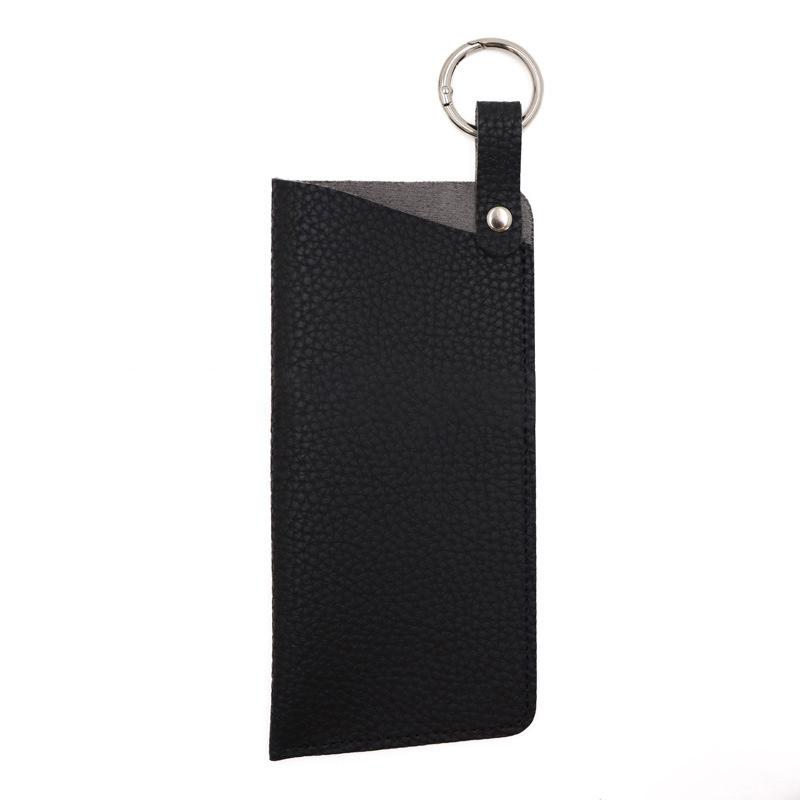 Luxury Women'S Eyeglass Case Leather Soft Holder Pocket Cases Slim Travel Pouch Keychain For Sunglasses Eyeglasses Eyewear
