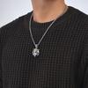 Mens Tiger Pendant Necklace With Leather Cord Or Steel Chain Animal Zodiac Charm Hipster Jewelry Gift Him