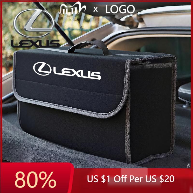 2026 Hot Interior Stickers High-Capacity Felt Cloth Car Trunk Storage Box Accessories For Lexus F SPORT ES RX NX LS UX LM LX GX