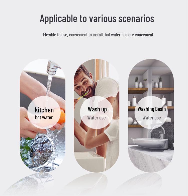 Compact Instant Electric Water Heater for Kitchen & Bathroom - Quick Heating, Constant Temperature, Energy Efficient