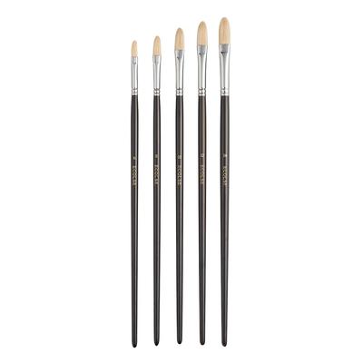 Holbein Paint Brush Set (10) Value Pack Oil Painting Brushes (Flat) 5-Piece Set 130320