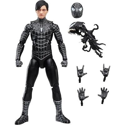 Hasbro Marvel Legends Serie "Spider-Man 3" Sammler-Actionfigur 15cm mit Spider-Man Symbiote Zubehör (G0589) Authentisch