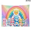 CARE BEARS Wall Tapestry Aesthetic Wall Hanging Printed Fabric Blanket Decorative Tapestries for Bedroom Living Room Home Decor