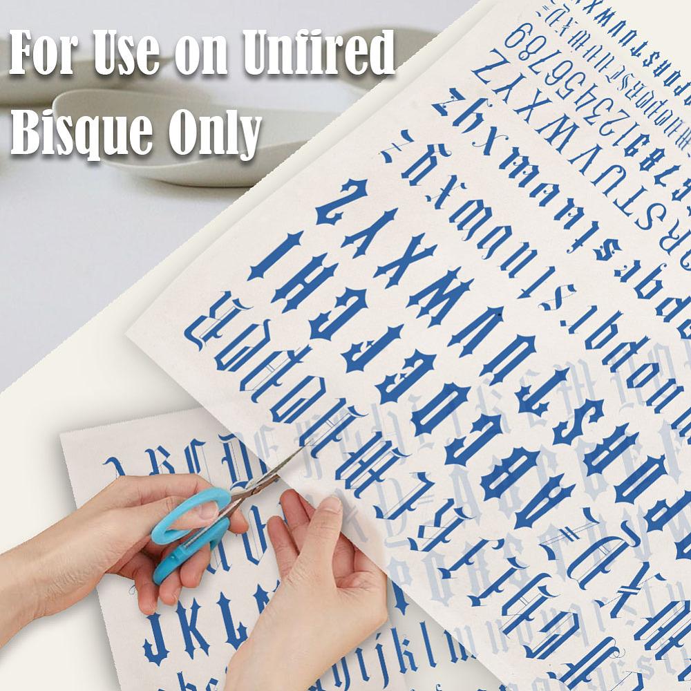 Paper Ceramic Decals Pottery Ceramics Clay Transfer Paper Underglaze Flower Paper Letter 520x370mm Pattern: 480x330mm