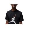 Jordan Flight MVP Letter Number Character Pattern Round Neck Casual Comfortable Short Sleeve T-Shirt Men T-Shirt Black FN5990-010