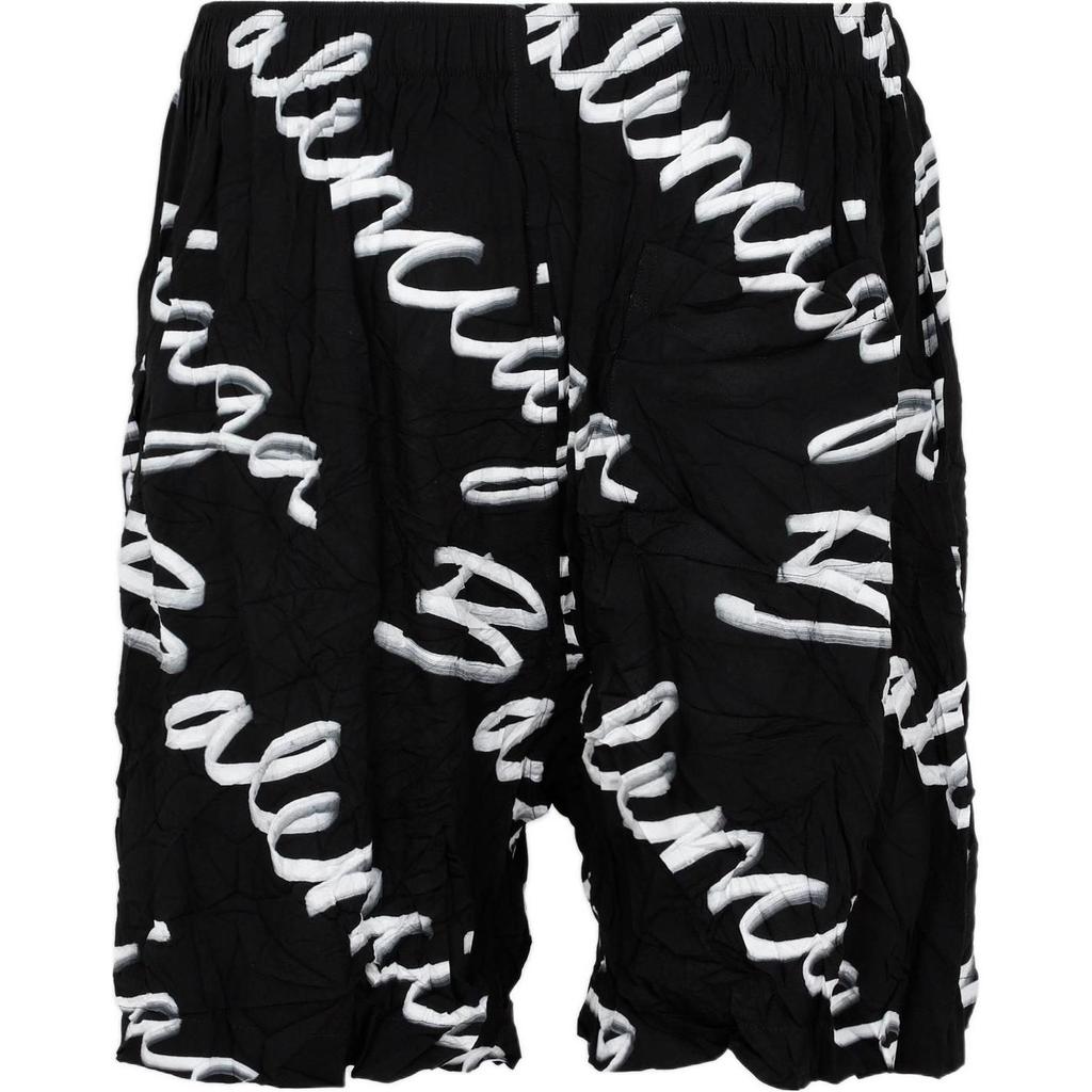 Balenciaga Scribble Logo Bermuda Shorts 672410TML131070