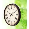 Vintage Dial Clock Silent Wall Clock with Roman Numerals Decorative Oversized European Style for Living Bedroom Kitchen Cafe and Bar Decor