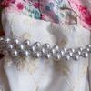 Elegant A-Line Dress for Women High-Quality Embroidery Flower Stand Collar Short Sleeve Fashion Runway Summer Dress Female 2026