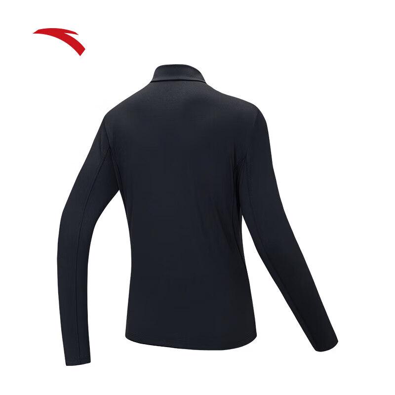 ANTA Women's Half-Zip Long Sleeve Sports T-Shirt