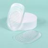 S L Size Silicone Transparent Height Increasing Pad for Men and Women's Heel Pads, Half Height Increasing Pad