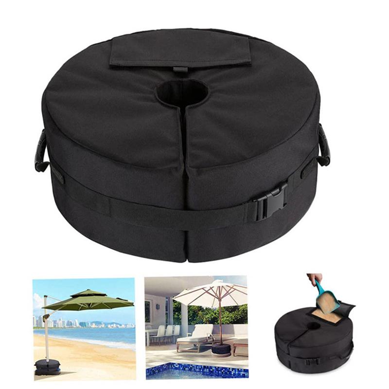Outdoor Parasol Sand Weight Base, Windproof Fillable Sandbag for Patio Umbrella Fixing