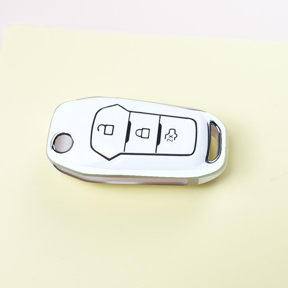 Tpu Keyless Case Flip Folding Remote Key Cover Fob For Ford Fusion Kuga Escort F150 Figo Mondeo 5 Ecosport Fiesta Mk8 Ranger