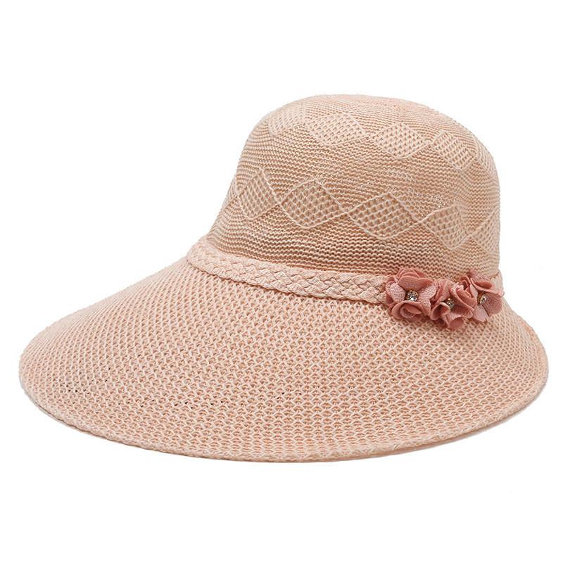 Sun Protection Hat For Women Summer Large Brim Breathable Straw Hat For Beach Outings