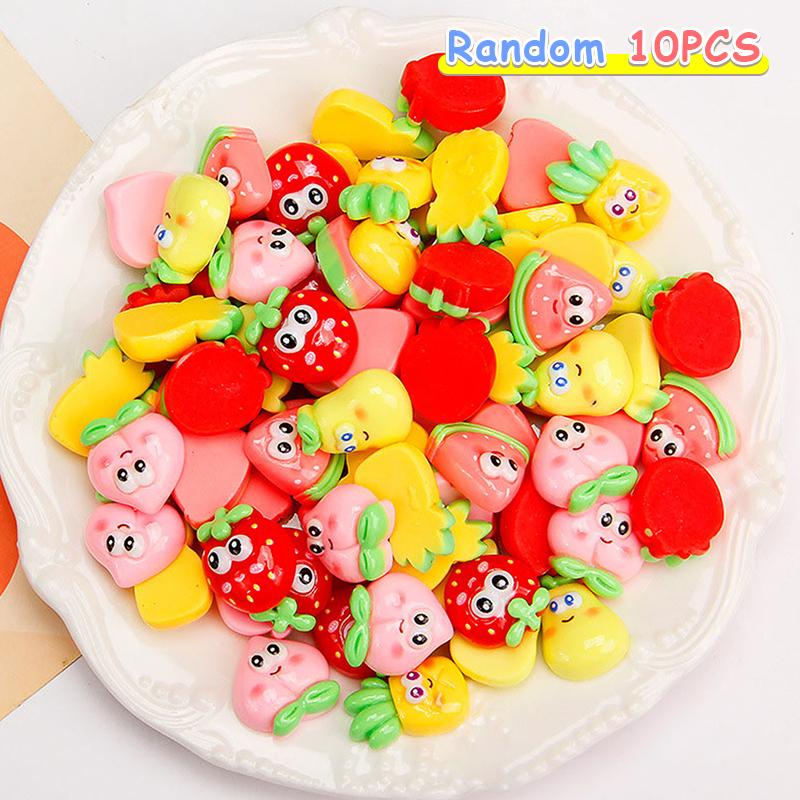 10Pcs Colorful Flower Flatback Resin Cabochons Flower Cabochon Beads For Diy Crafts Jewelry Making Decoration Accessories