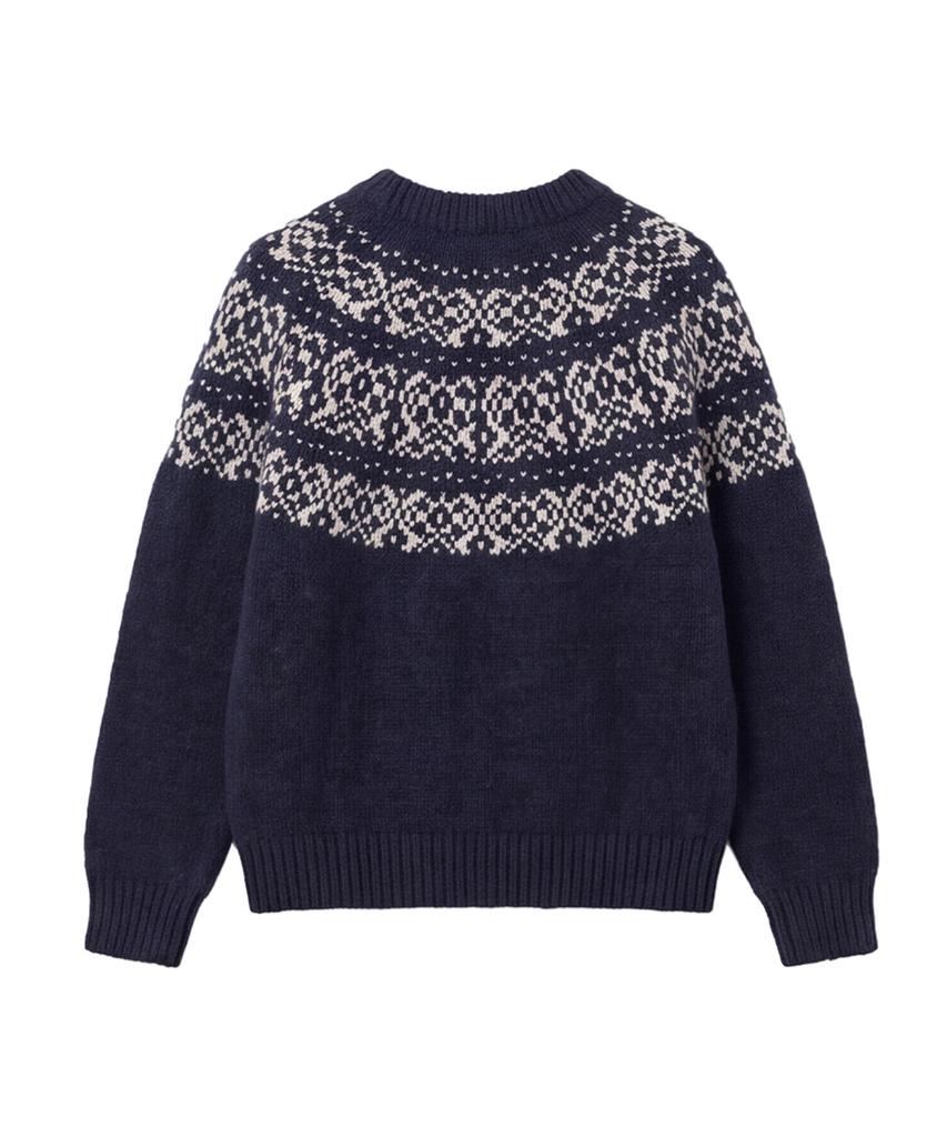 DANGLEDROP Dgdp Nordic Round Knit_Navy