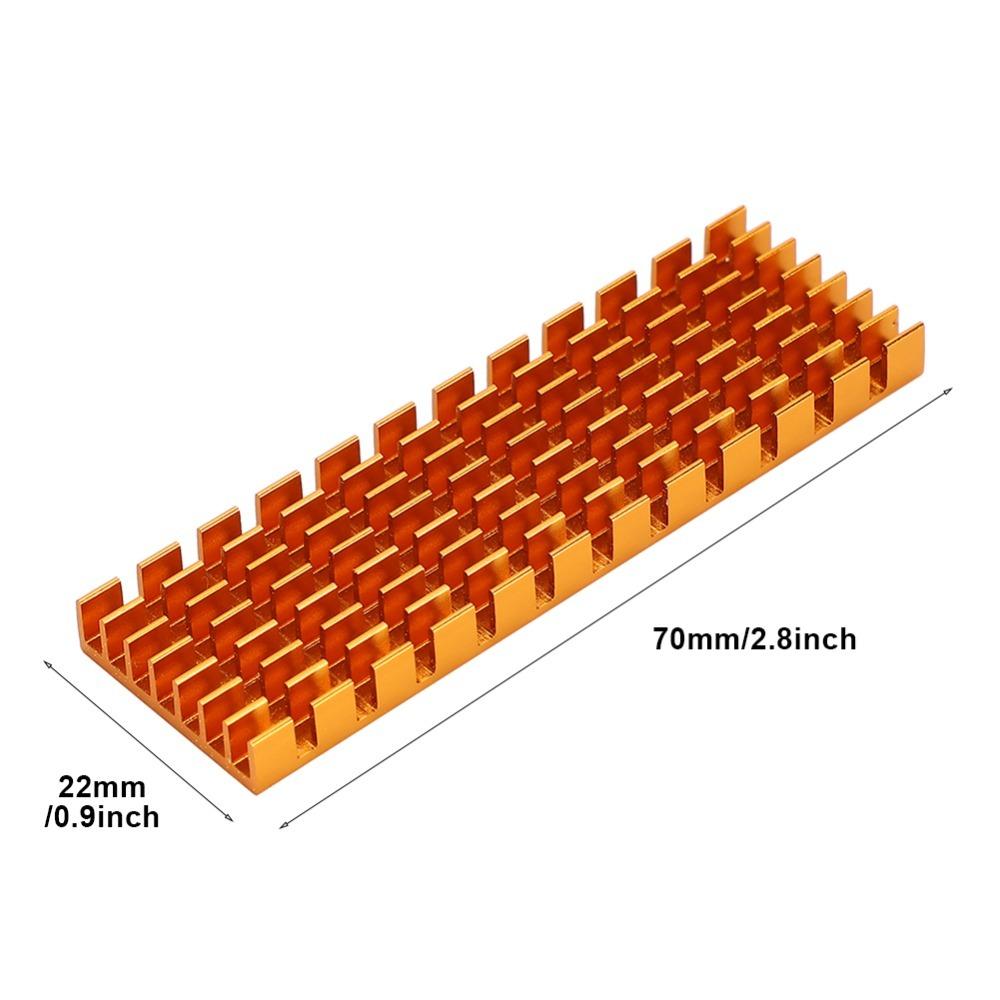 Lightweight M.2 SSD Heatsink 70x22x6mm PCIE Heat Sink M.2 2280 Heatsink  Workstation