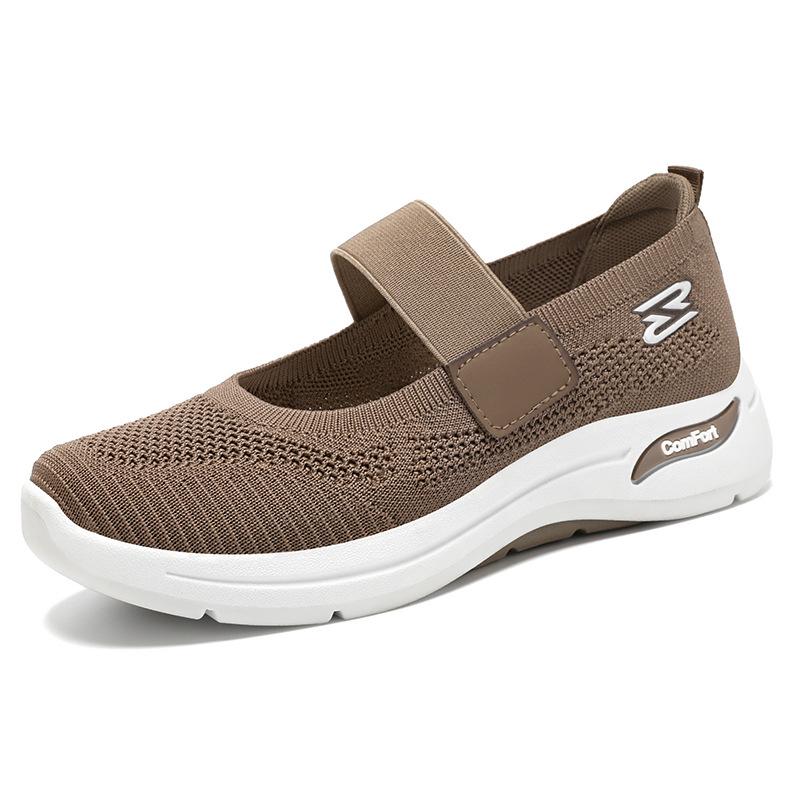 Shoes for Women's Summer Style Light Mouth Women's Shoes Comfortable Velcro Middle-aged Mother's Shoes Soft Sole Walking Shoes