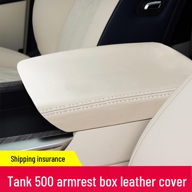 Leather Armrest Box Cover for Tank 500: Protection and Interior Enhancement