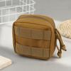 Small Tactical Pouch Micro Utility Molle Pouch Removable Clear Id Pocket Mini Knife Compass Flashlight Card Storage Bag Belt