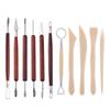 15-Piece Pottery & Clay Carving Tool Set for DIY Sculpting and Modeling