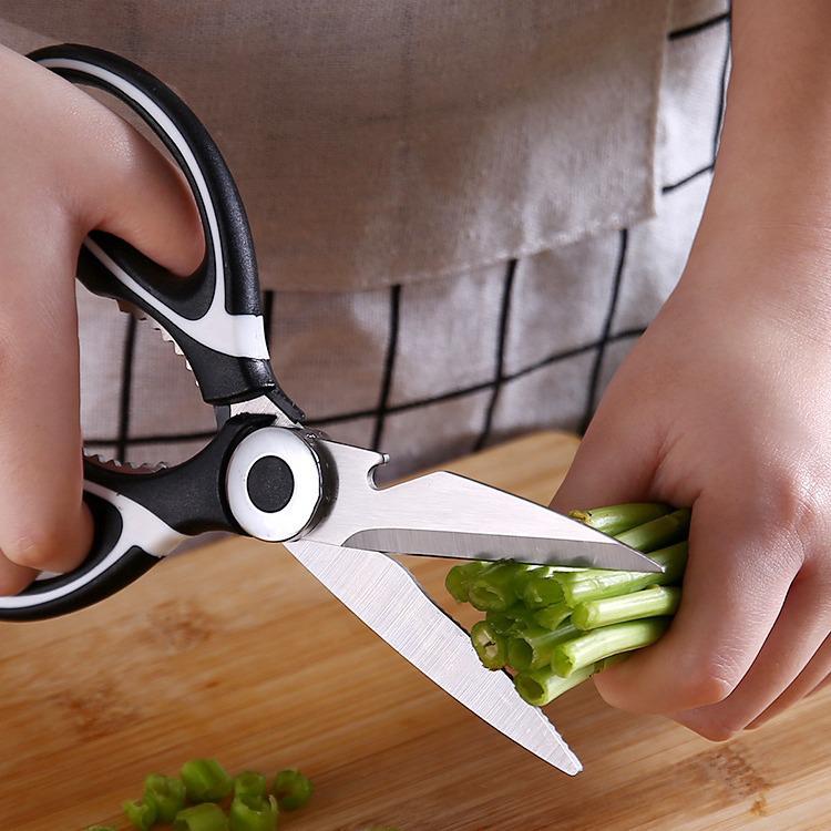 Multifunctional Panda Kitchen Scissors: Cut Chicken Bones, Food, Walnuts, and More; Ideal for Household and Children's Food Preparation.