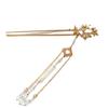 Headdress Chinese Fashion Butterfly Bridal Tassel Plate Hair Fork Flower Hair Sticks Tassel Hairpin