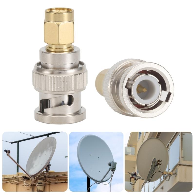 Kupfer BNC auf SMAJJ Adapter Universell BNC SMAJJ Signalsteckverbinder Stecker und Buchse für Computersysteme Geräte