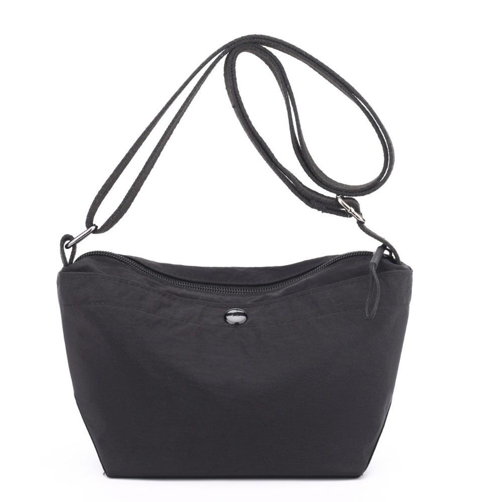 

Korean Style Nylon Messenger Bag Solid Color Single Shoulder Bag Casual Canvas Crossbody Bag Girls чорний