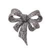 Rhinestone High -End Bow Brooch Fashion Retro Corsage Winter Clothing Accessories Women