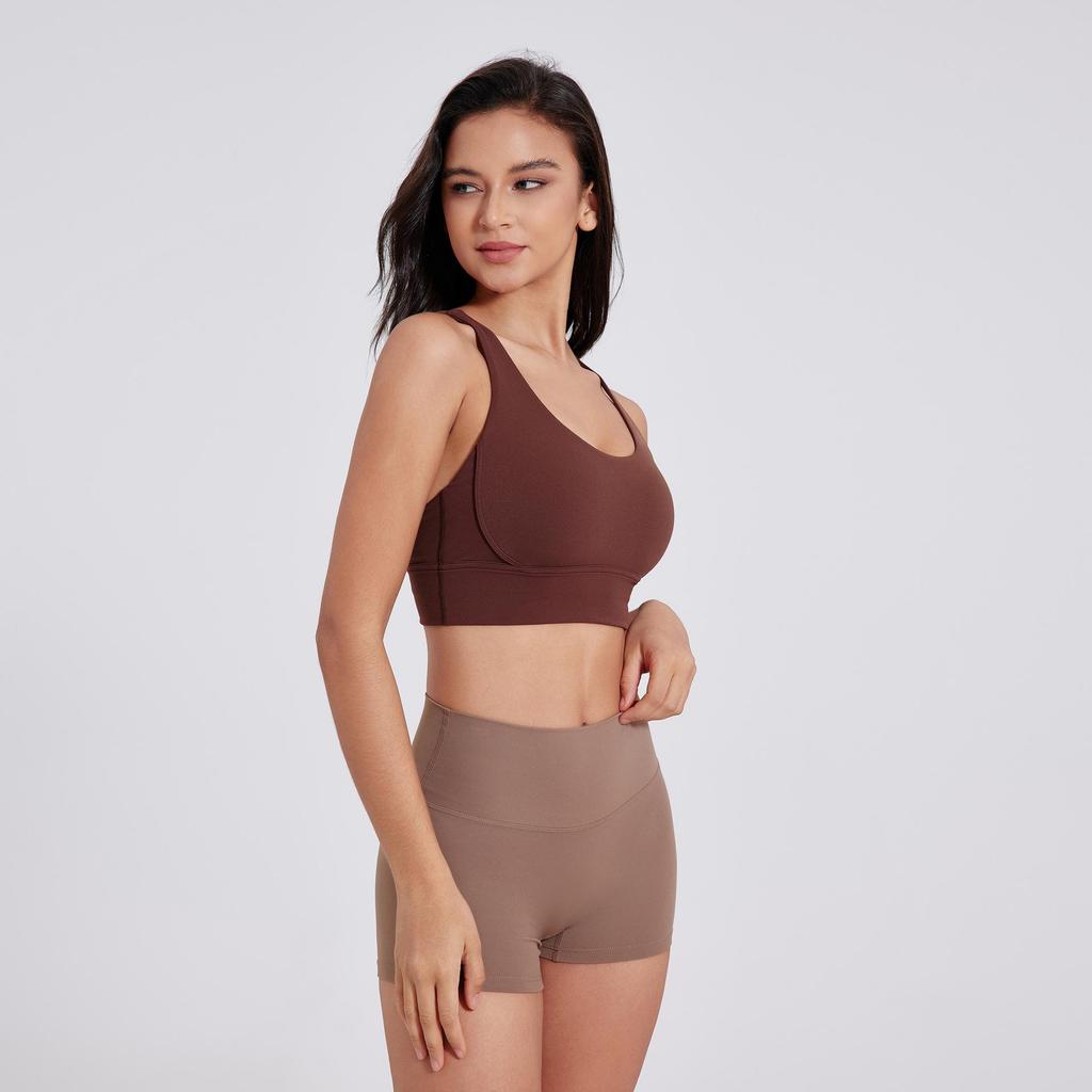 Shorts de Yoga Taille Haute Contrôle du Ventre pour Femmes - Push-up Pêche, Tissu Brossé, Longueur Trois-Quarts pour la Course à Pied et le Fitness