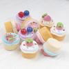 10/100Pcs Kawaii 3D Miniatures Bread Cookies Cake Flatback Resin Cabochon Dollhouse Decoration Diy Embellishments Craft Keychain