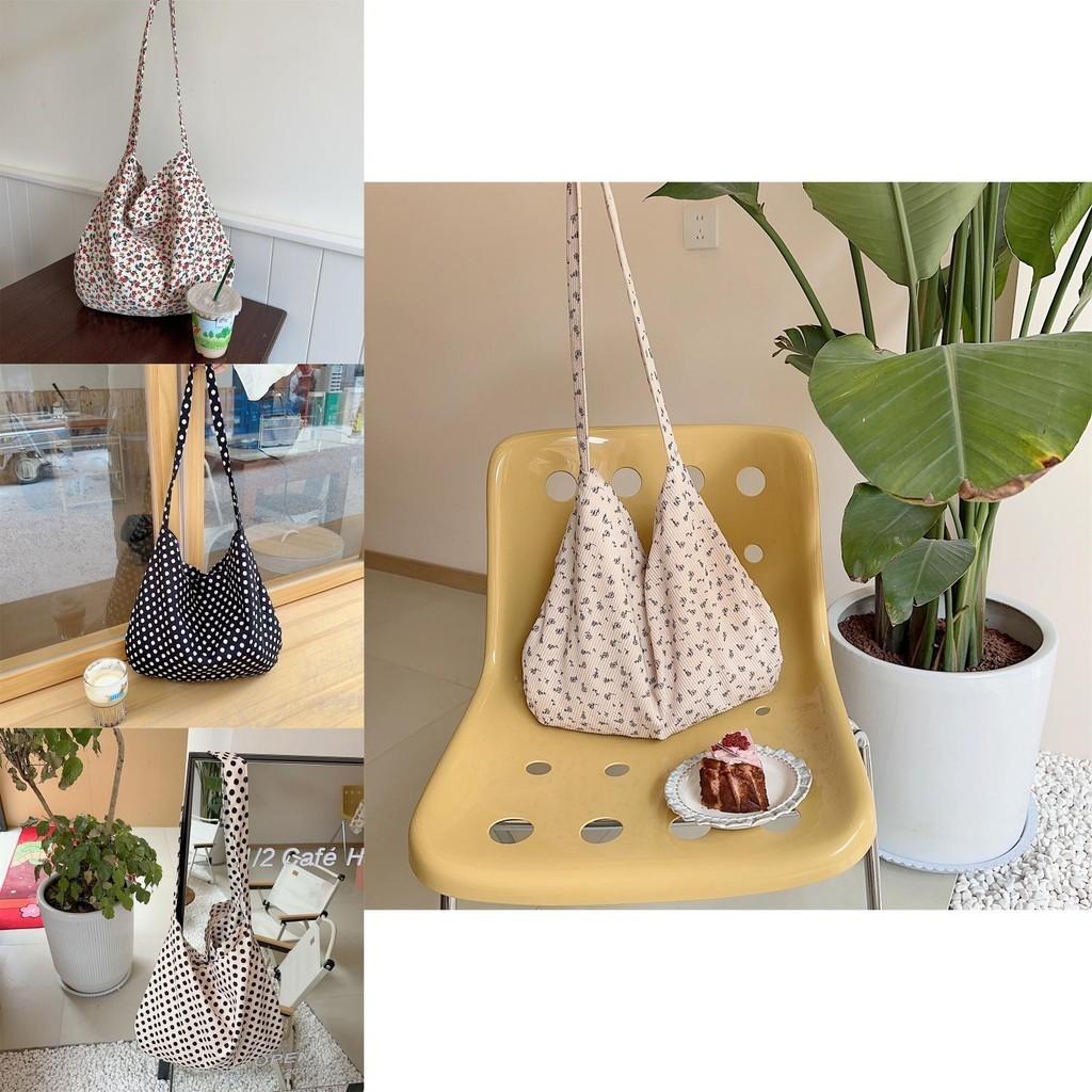 Chic Floral Corduroy Crossbody Bag For School And Casual Use Everyday Style