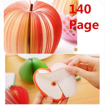 Obstförmiger Scrapbooking-Notizblock, Memo, stationäre Notizen, niedlicher Block, Notizblock, Papiere, 1 Stück/140 Seiten