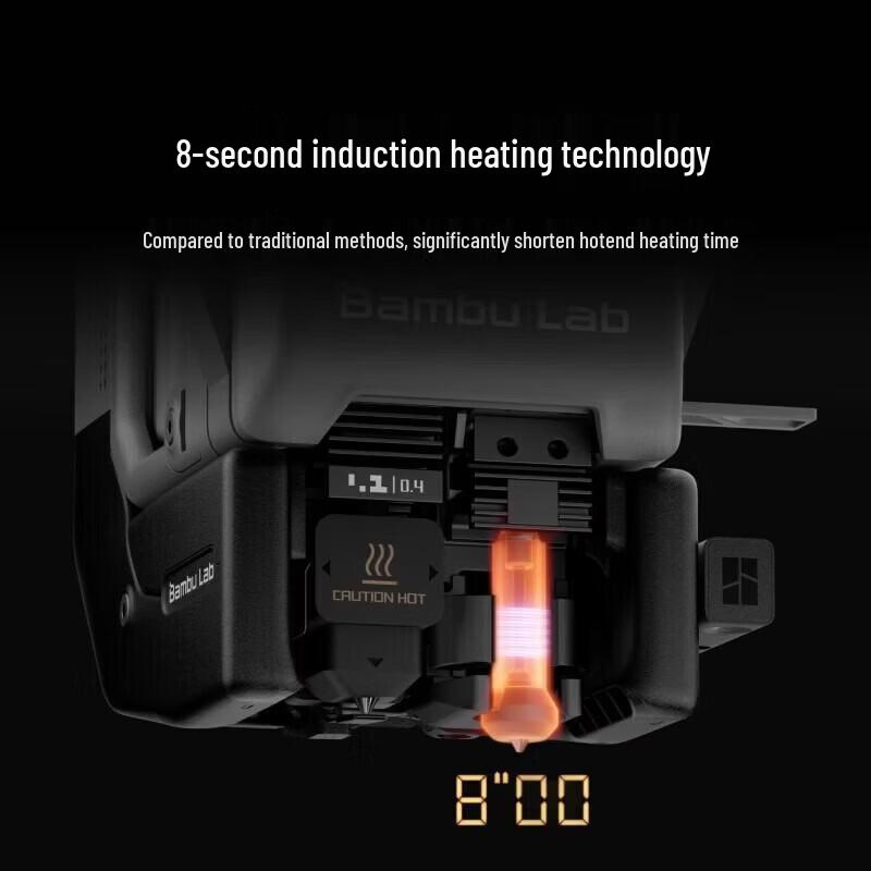 Bambu Lab High-Speed FDM 3D Printer with H2CL-40W Multi-Color Laser