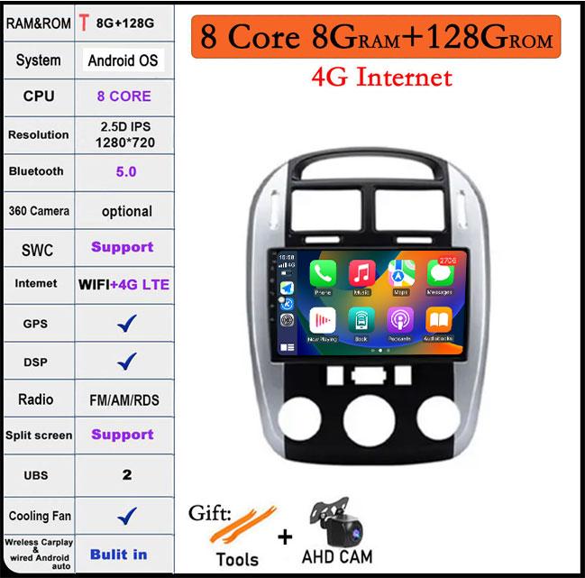 9 Lnch Android 14 For KIA Cerato 1 LD 2017-2020 Touch Screen Car Automotive Multimedia 4G+WIFI DSP Bluetooth Stereo Auto Rideo
