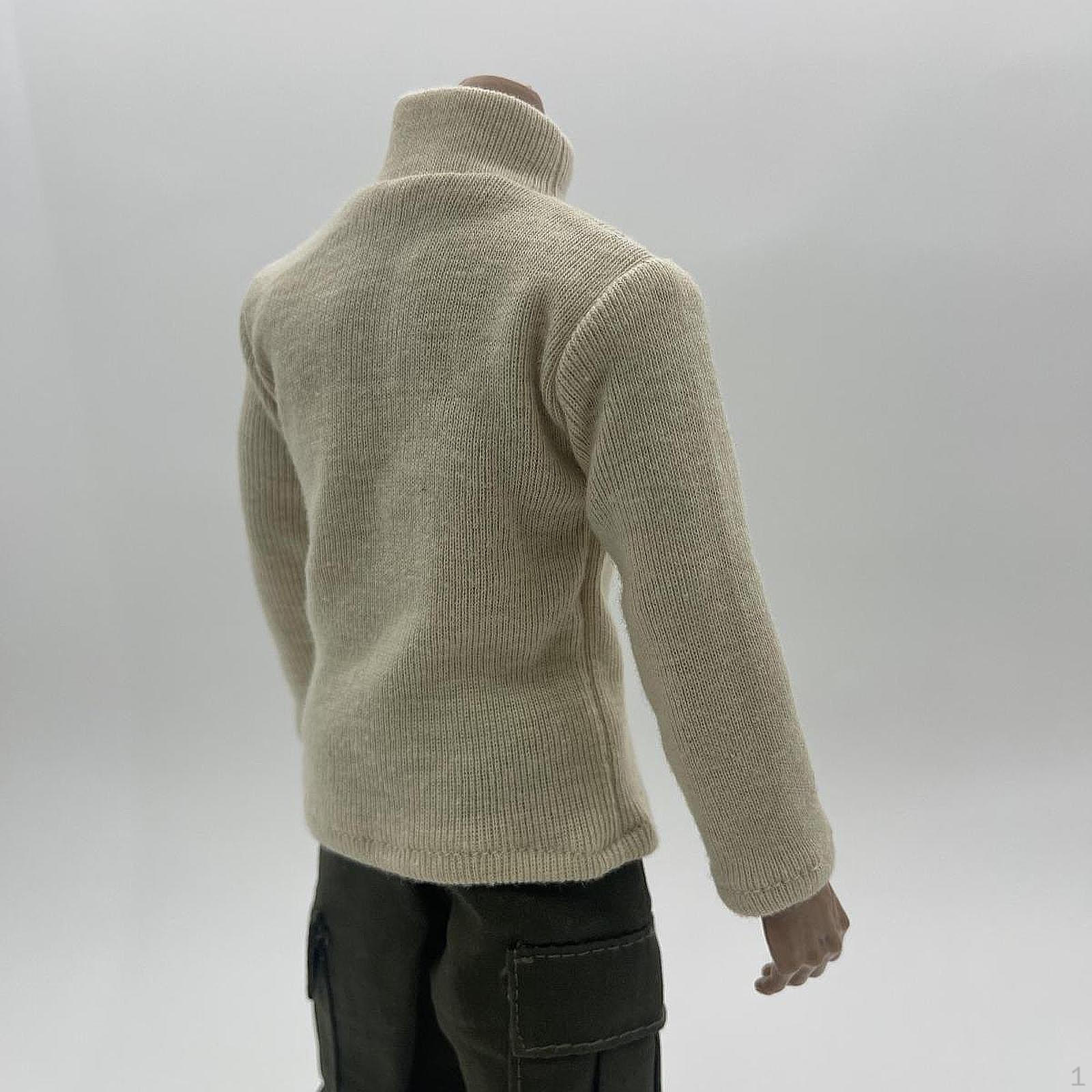 

1/6 масштаб фигурка свитер базовый топ модный косплей повседневный длинный рукав свитер для 12 хаки