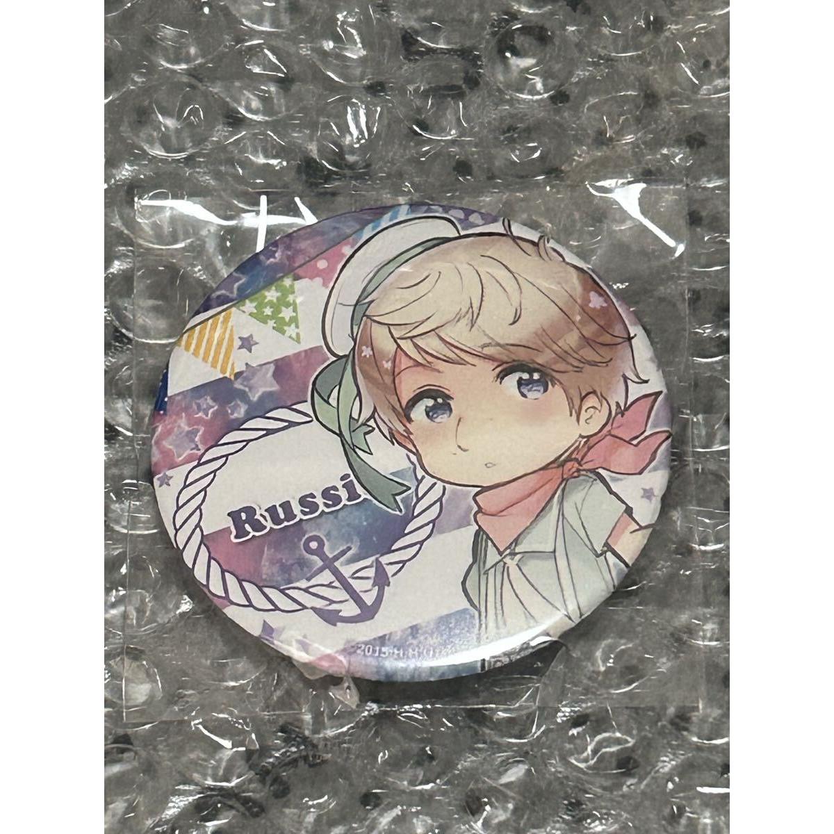 Used Hetalia WorldStars Russia Can Badge