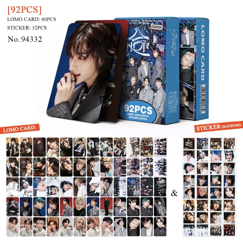 92Pcs Card Stray kids Card Boy Group Album DO IT Pocards Lomo Hyunjin Felix LeeKnow Han BangChan Album Fans Gifts