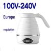Dual Voltage Silicone Folding Electric Kettle with 24-Hour Insulation
