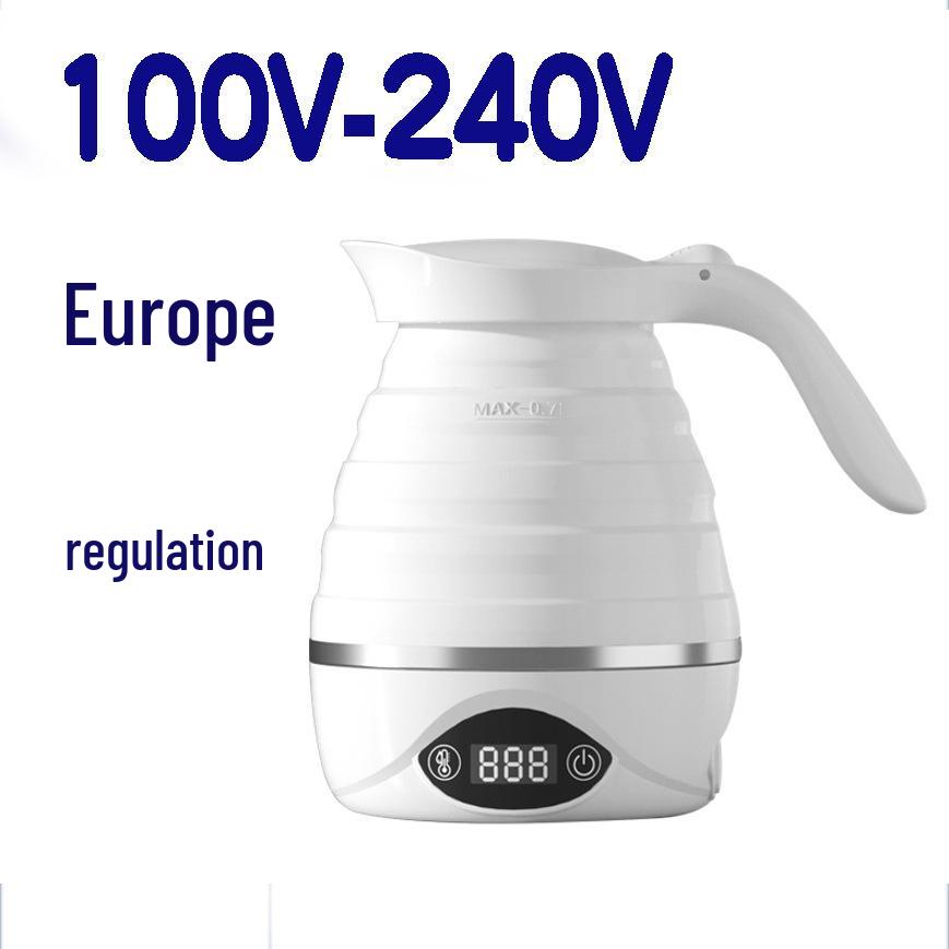 Dual Voltage Silicone Folding Electric Kettle with 24-Hour Insulation