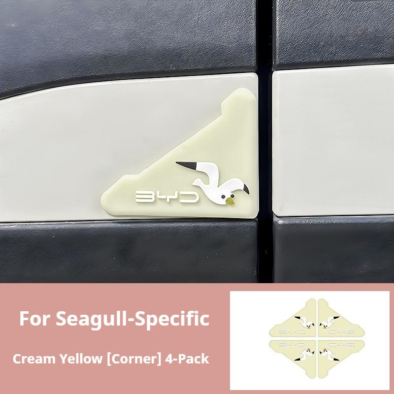 For BYD Seagull Car Door Handle Anti Scratch Sticker Cartoon Bumper Strip PVC Car Handle Stickers Wear-resistant Accessories
