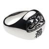 Japanese Pattern Daruma Ring with White Zirconia 925 r0386 Size 27 [Cenote] [Silver Accessory]
